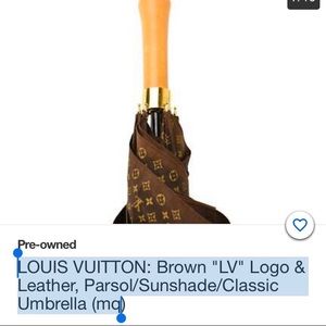 LOUIS VUITTON: Brown Umbrella $600
